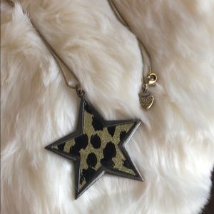 Betsey Johnson reversible star long necklace
